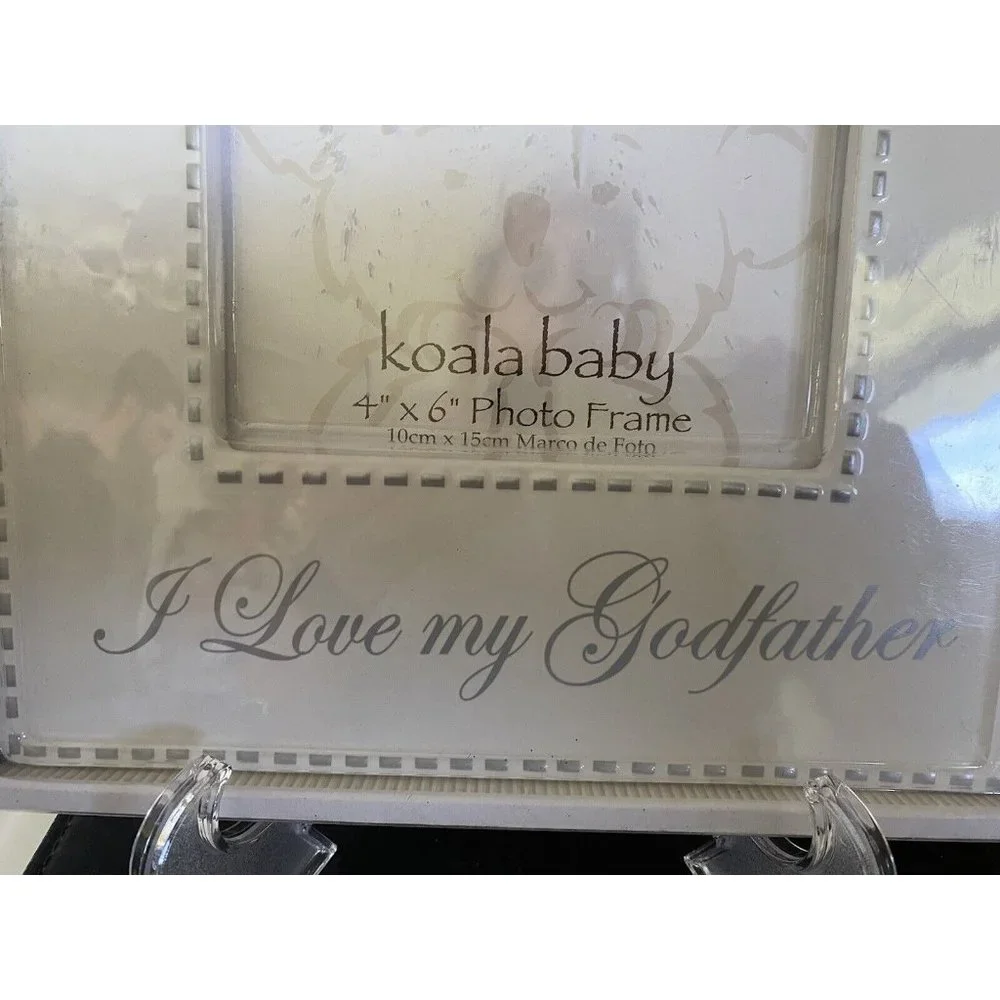 Koala Baby White Porcelain Photo Frame I Love my Godfather 4
